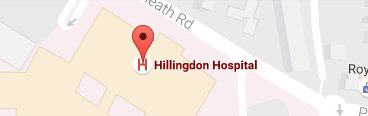 Map Hillingdon Hospital
